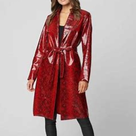 Blank NYC Jackets & Blazers - NWT Blank NYC Snake Python Raincoat Trench Coat L